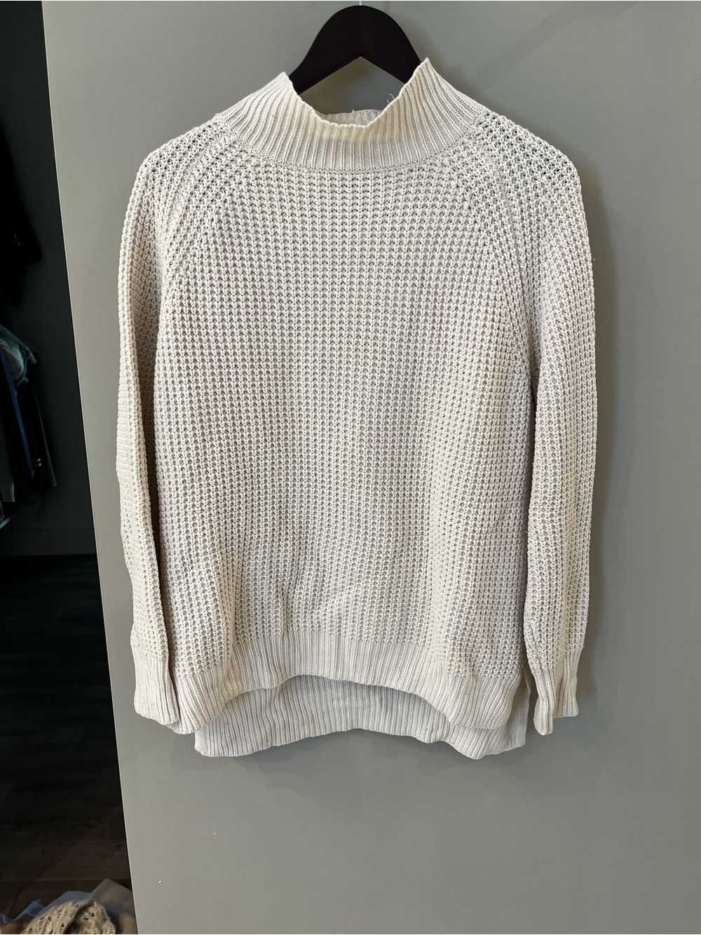 Urban Outfitters (bdg) Cream Knit Mockneck Sweater